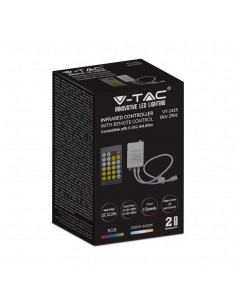 2901-Controller Dimmer Infrarossi IR per Strip LED CCT  Canali V/V A con Telecomando  Tasti-1 2