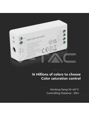 2911-Controller Dimmer Wireless RF  GHz per Strip LED Monocolore  Canale V/V A-3