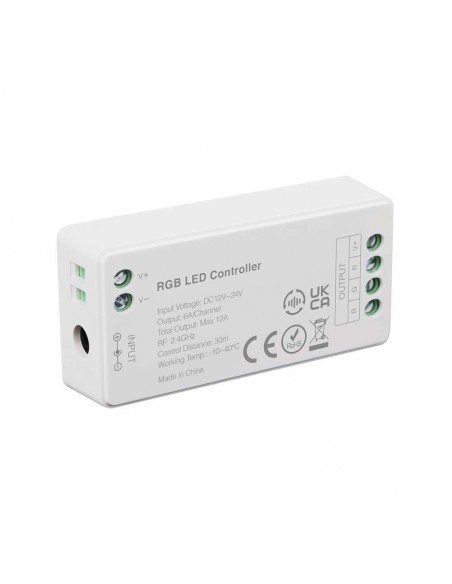 2912-Controller Dimmer Wireless RF  GHz per Strip LED RGB  Canali V/V A-1