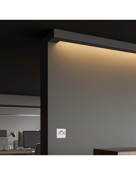 2915-Controller Dimmer Wireless RF GHz per Strip LED RGB/RGBW/RGBCCT  Canali V/V A con Pannello di Controllo Touch da Parete-4