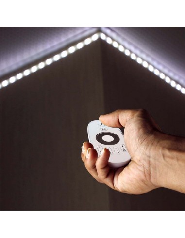 2918-Telecomando Touch RF GHz per Controller Strip LED Monocolore  Zone Colore Bianco-4