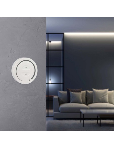 2919-Telecomando Interruttore Touch RF GHz per Controller Strip LED Monocolore  Zona Colore Bianco-4