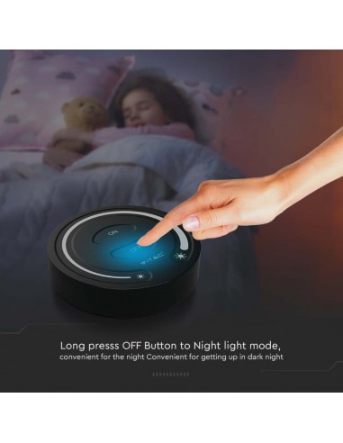 2920-Telecomando Interruttore Touch RF GHz per Controller Strip LED Monocolore  Zona Colore Nero-7