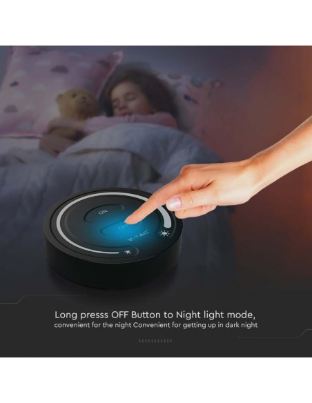 2920-Telecomando Interruttore Touch RF GHz per Controller Strip LED Monocolore  Zona Colore Nero-7