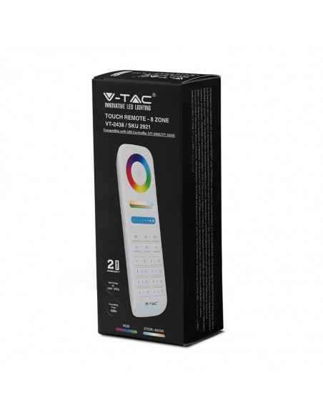 2921-Telecomando Touch RF GHz per Controller Strip LED CCT RGB RGBW RGBCCT  Zone Colore Bianco-2