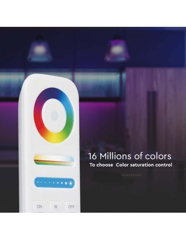 2921-Telecomando Touch RF GHz per Controller Strip LED CCT RGB RGBW RGBCCT  Zone Colore Bianco-6