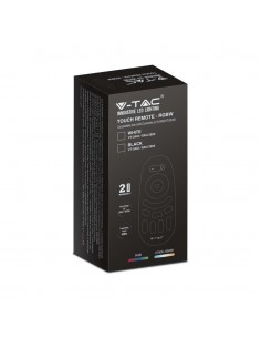 2924-Telecomando Touch RF GHz per Controller Strip LED RGBW  Zone Colore Nero-1 2