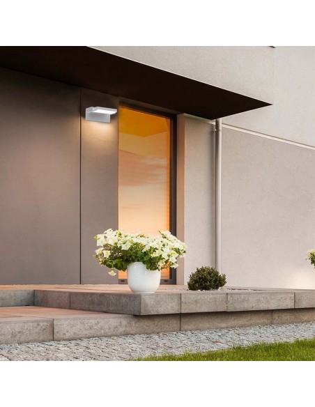 2934-Lampada LED da Muro Rettangolare  LM/W Colore Bianco Ruotabile  -4