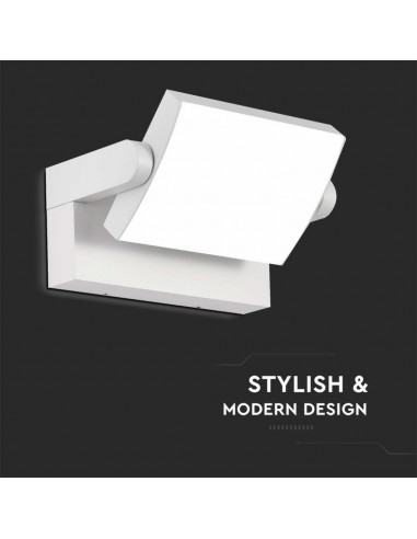 2934-Lampada LED da Muro Rettangolare  LM/W Colore Bianco Ruotabile  -6