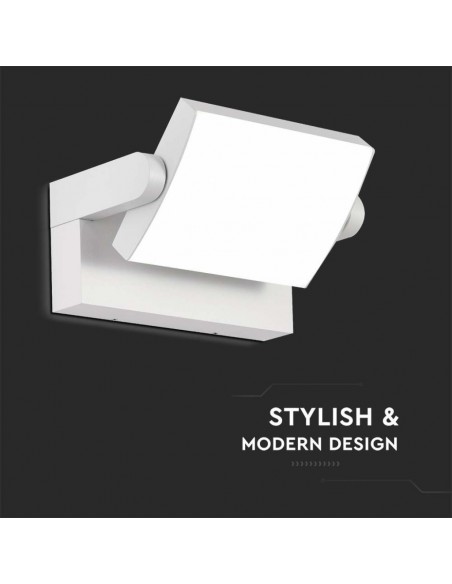 2935-Lampada LED da Muro Rettangolare  LM/W Colore Bianco Ruotabile  -6