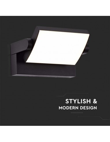 2936-Lampada LED da Muro Rettangolare  LM/W Colore Nero Ruotabile  -6