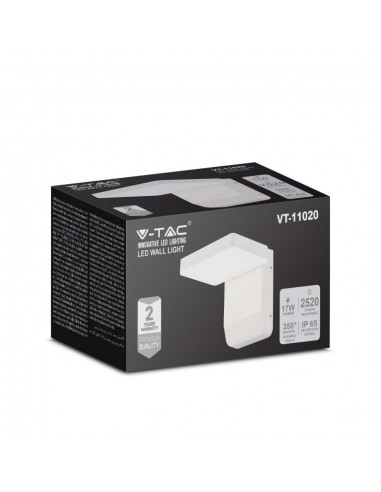 2943-Lampada LED da Muro Quadrata  LM/W Colore Bianco  -4