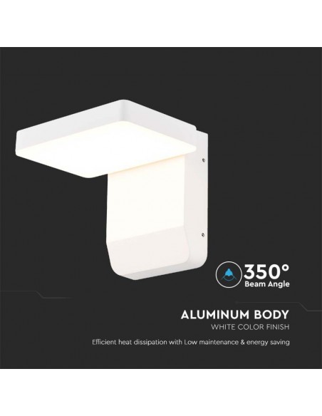 2943-Lampada LED da Muro Quadrata  LM/W Colore Bianco  -7