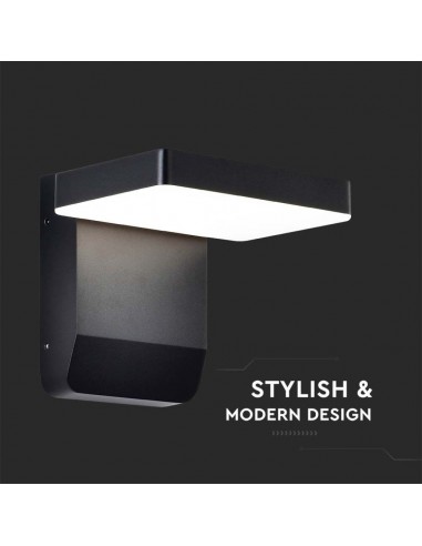 2944-Lampada LED da Muro Quadrata  LM/W Colore Nero  -6