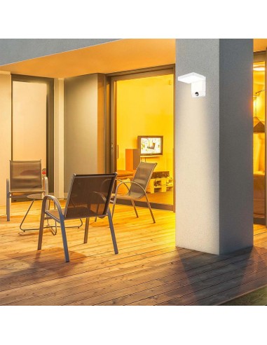 2947-Lampada LED da Muro Quadrata  LM/W con Sensore Colore Bianco  -4