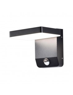 2948-Lampada LED da Muro Quadrata  LM/W con Sensore Colore Nero  -1