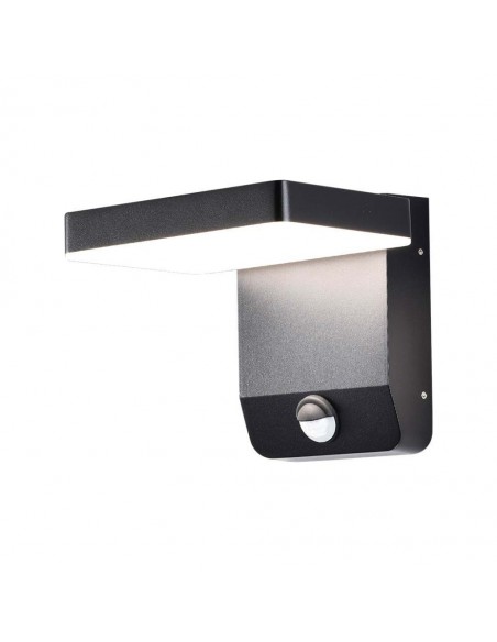 2949-Lampada LED da Muro Quadrata  LM/W con Sensore Colore Nero  -1