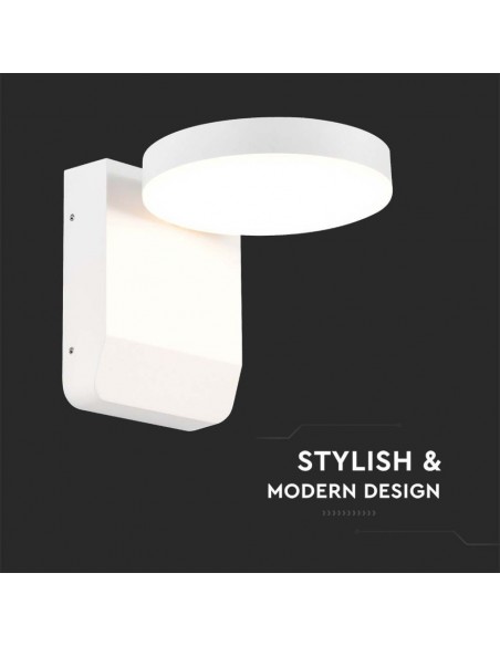 2951-Lampada LED da Muro Rotonda  LM/W Colore Bianco  -6