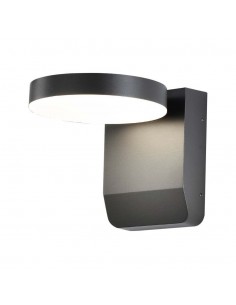 2952-Lampada LED da Muro Rotonda  LM/W Colore Nero  -1
