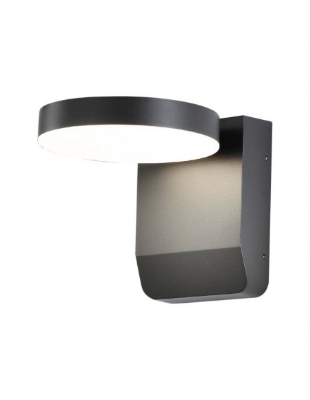 2952-Lampada LED da Muro Rotonda  LM/W Colore Nero  -1