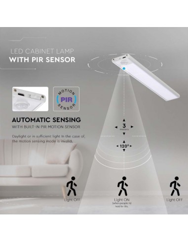 2958-Lampada LED da Armadio ricaricabile Micro-USB -6