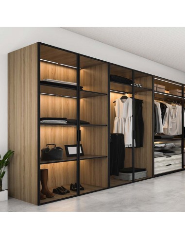 2963-Lampada LED da Armadio ricaricabile USB  Sensore PIR Colore Nero cm  IP-4