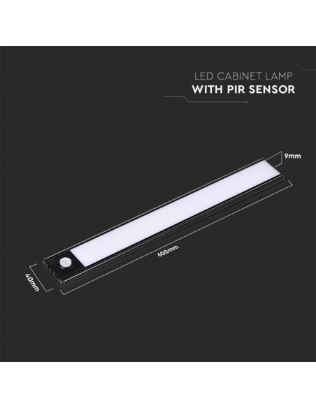 2968-Lampada LED da Armadio ricaricabile Micro-USB -3