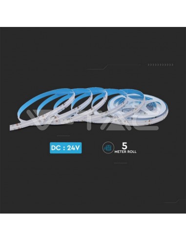 2972-Kit Strip LED COB-  RGB m con Telecomando e Alimentatore mm IP-5