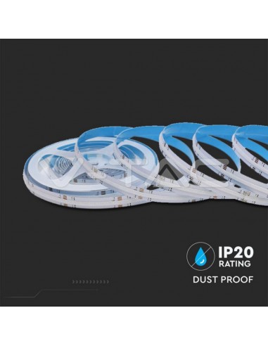 2972-Kit Strip LED COB-  RGB m con Telecomando e Alimentatore mm IP-7