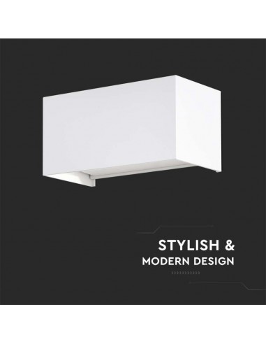 2976-Lampada LED Da Muro Rettangolare  LM/W con Doppio Fascio Luminoso Regolabile Colore Bianco  -7