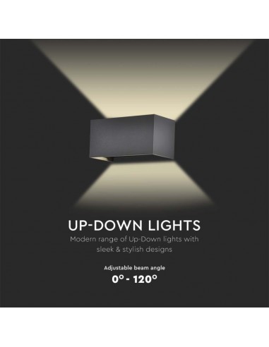 Lampada LED Da Muro Rettangolare 24W...