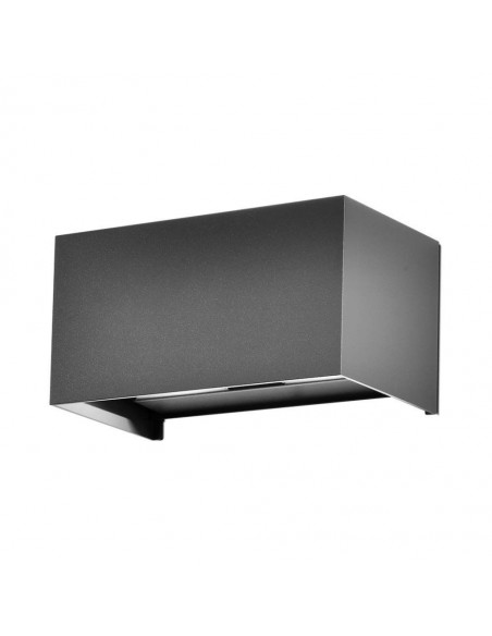 2980-Lampada LED Da Muro Rettangolare  LM/W con Doppio Fascio Luminoso Regolabile Colore Grigio  -1