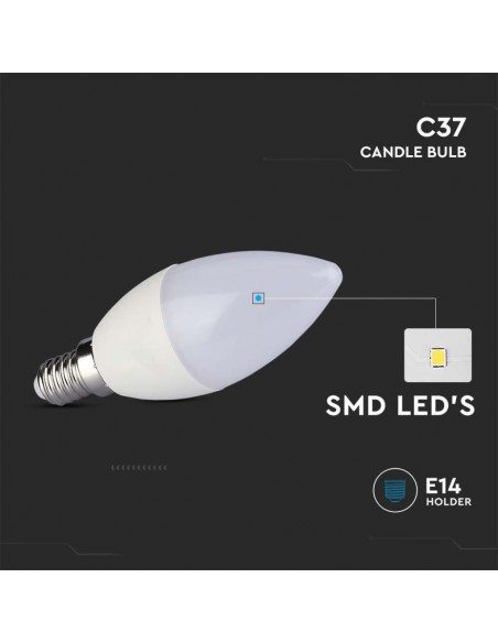 Lampadina LED E14 2,9W Candela 3000K