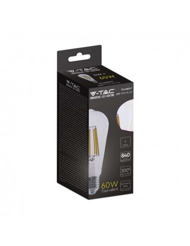 2996-Lampadina LED E  ST Filamento Colore Trasparente -2