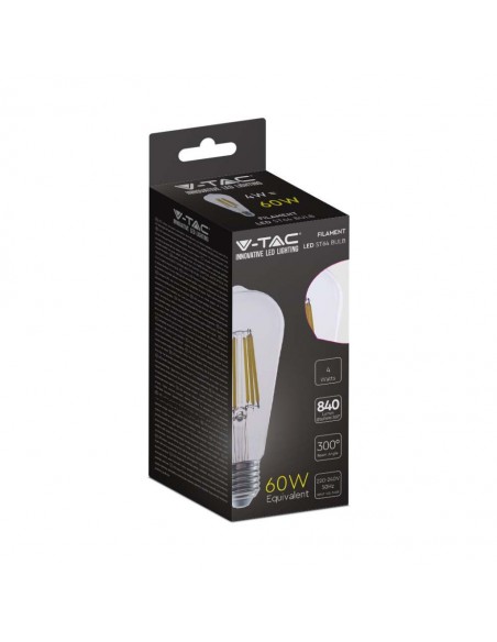 2996-Lampadina LED E  ST Filamento Colore Trasparente -2