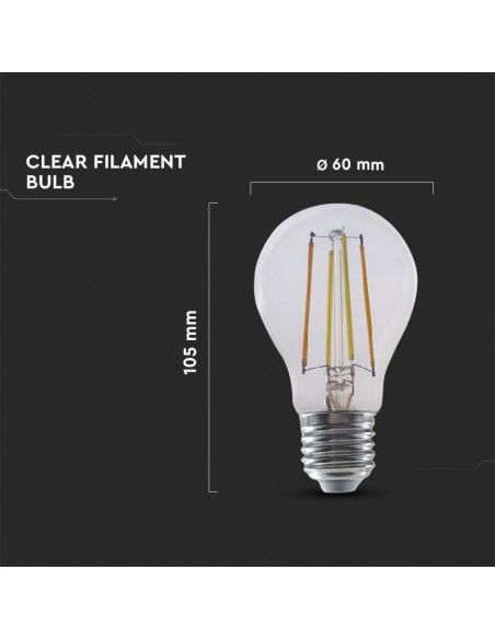 3001-Lampadina LED E  A Filamento Compatibile con Google Home e Amazon Alexa Tramite App Smart  in  Dimmerabile-3
