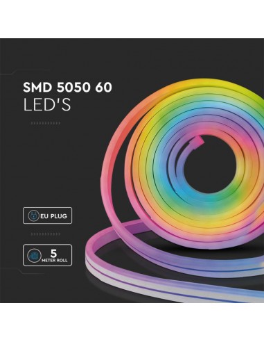 3005-Kit per Strip LED SMD /m LED/m RGB e in  metri Con Controllo Wifi Compatibile con Google Home e Amazon Alexa Dimmerabile -6