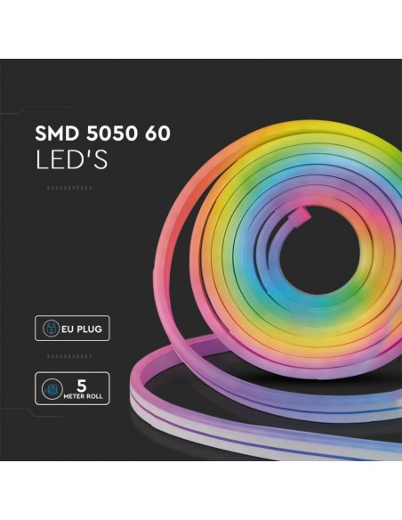 3005-Kit per Strip LED SMD /m LED/m RGB e in  metri Con Controllo Wifi Compatibile con Google Home e Amazon Alexa Dimmerabile -6