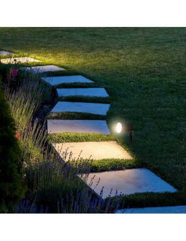 3014-Faretto LED da Giardino con Picchetto  Smart Amazon Alexa Google Home Colore Nero CCT RGB  in Dimmerabile -4