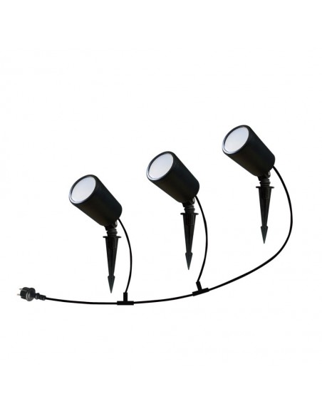 3015-Faretto LED da Giardino con Picchetto x Smart Amazon Alexa Google Home Colore Nero CCT RGB  in Dimmerabile -1