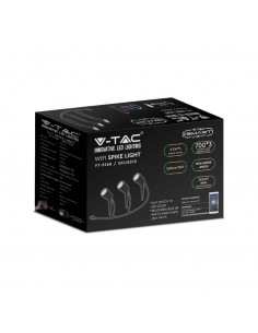 3015-Faretto LED da Giardino con Picchetto x Smart Amazon Alexa Google Home Colore Nero CCT RGB  in Dimmerabile -1 2