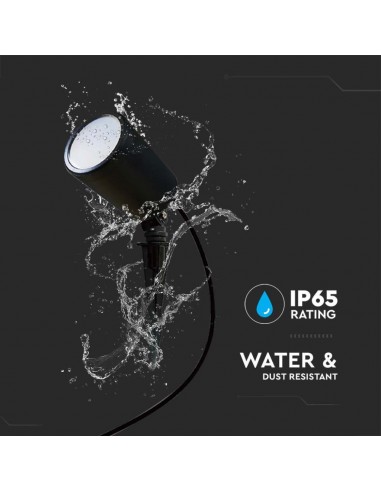 3015-Faretto LED da Giardino con Picchetto x Smart Amazon Alexa Google Home Colore Nero CCT RGB  in Dimmerabile -7