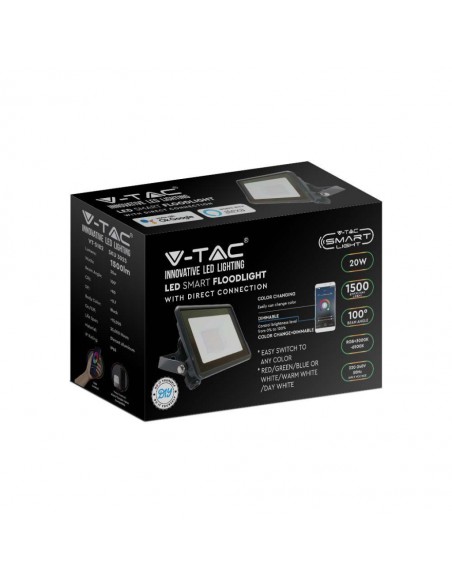 3025-Faro LED  Compatibile con Google Home e Amazon Alexa Tramite App Smart RGB    -2