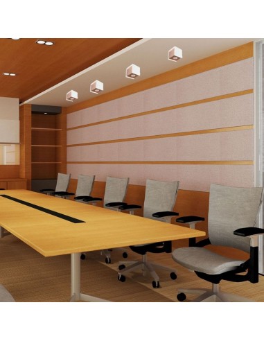 3115-Portafaretto LED Montaggio a Plafone Quadrato GU Corpo in Gesso Base Rosa Dorato-4