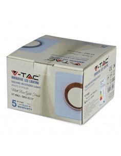 3119-Portafaretto LED da Incasso Quadrato GU e GU MR Corpo in Gesso Bianco con e Metallo Cromato-1 2