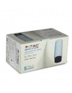 3136-Portafaretto LED Montaggio a Plafone GU e GU MR Corpo in Gesso Bianco e Metallo Nero Opaco-1 2