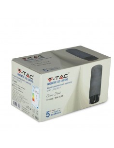 3138-Portafaretto LED Montaggio a Plafone Rotondo GU e GU MR Corpo in Gesso e Calcestruzzo Grigio e Metallo Cromato-1 2