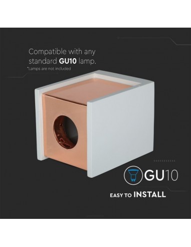 Portafaretto LED GU10 Corpo in Gesso...