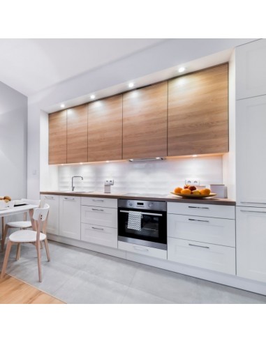 3158-Portafaretto LED da Incasso GU Rotondo Colore Bianco con Interno Oro-4