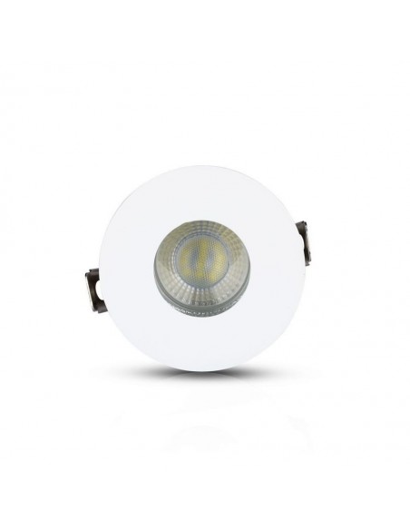 3160-Portafaretto LED da Incasso GU Rotondo Colore Bianco con Interno Cromato-7